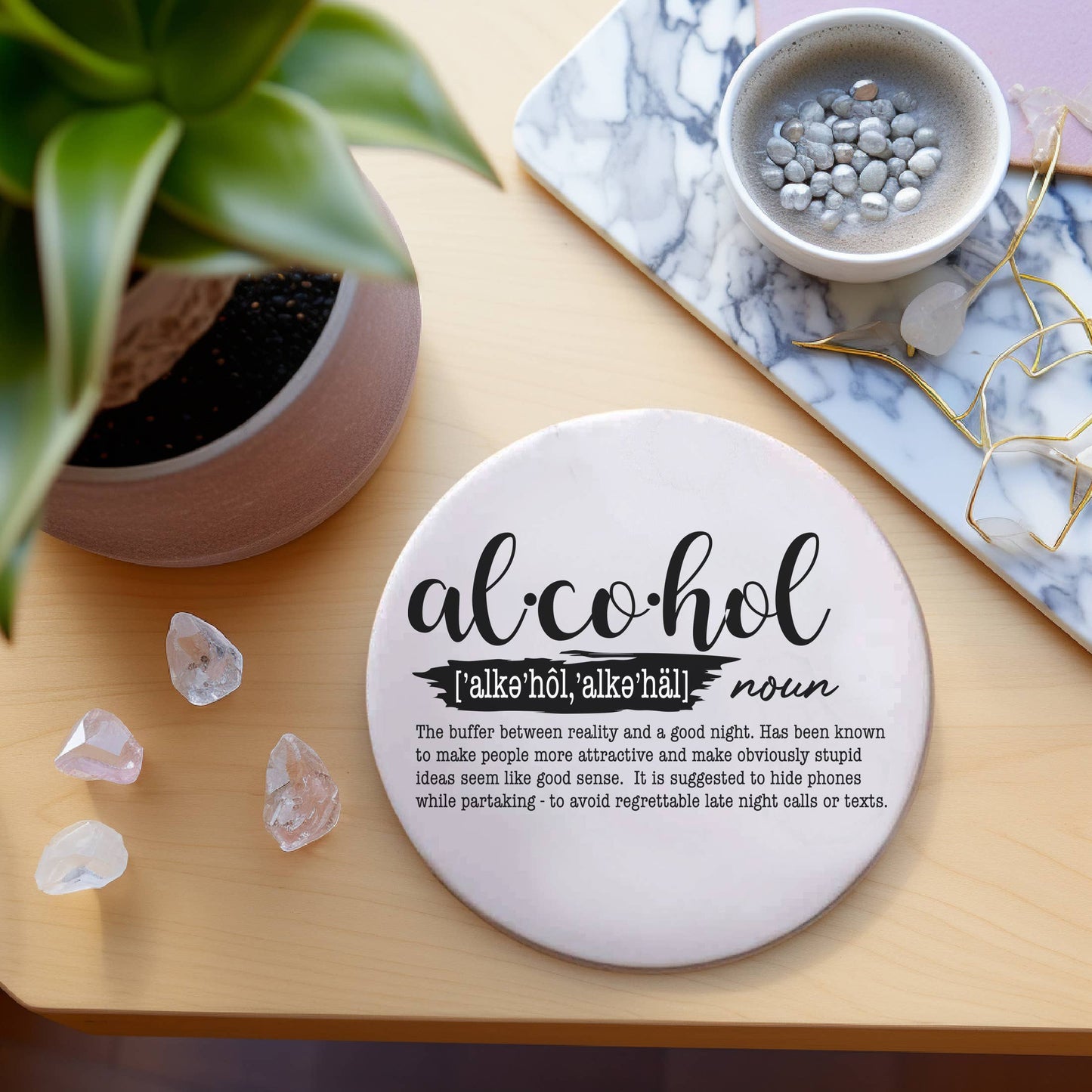 Funny Coaster Gift Sets, Humor Drink Dictionary Definitions