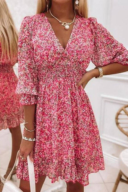 PinkBOHO Floral Dress