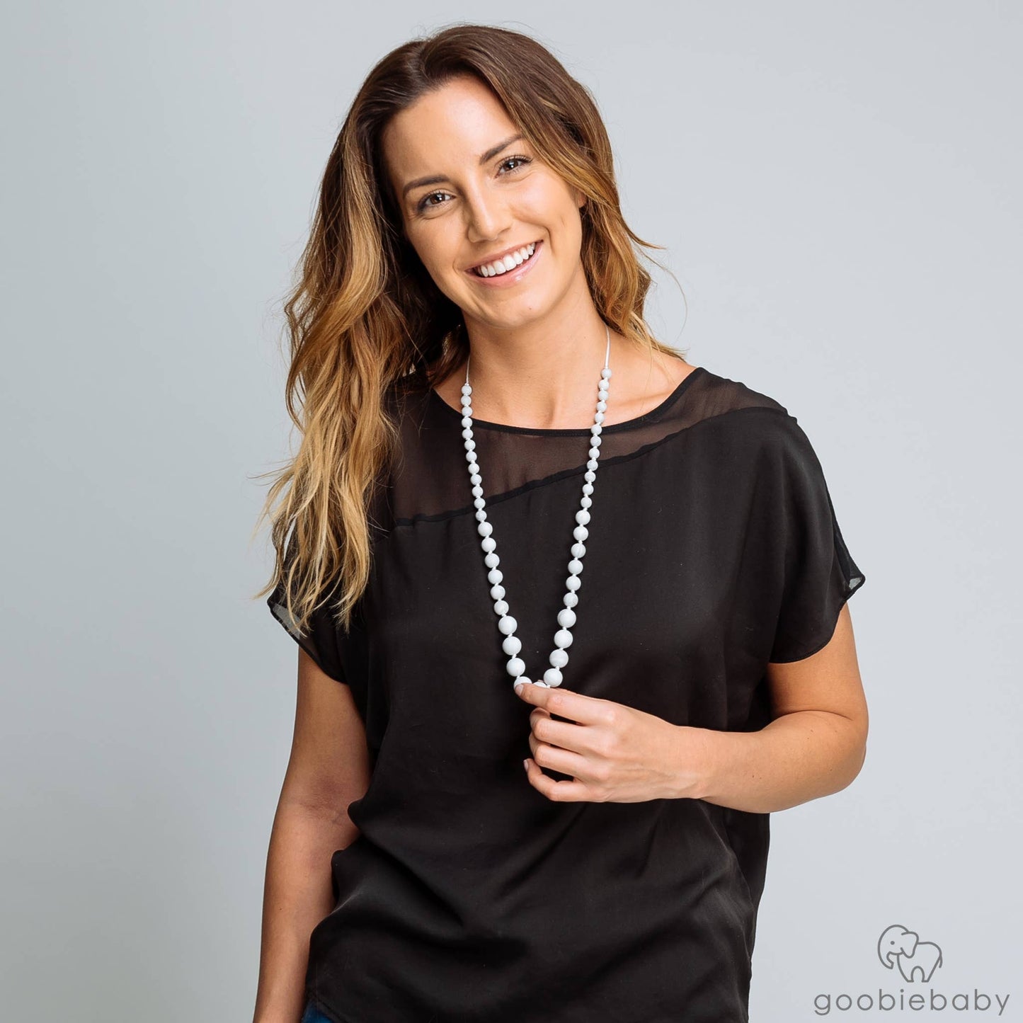 Audrey Teething Necklace - Marble