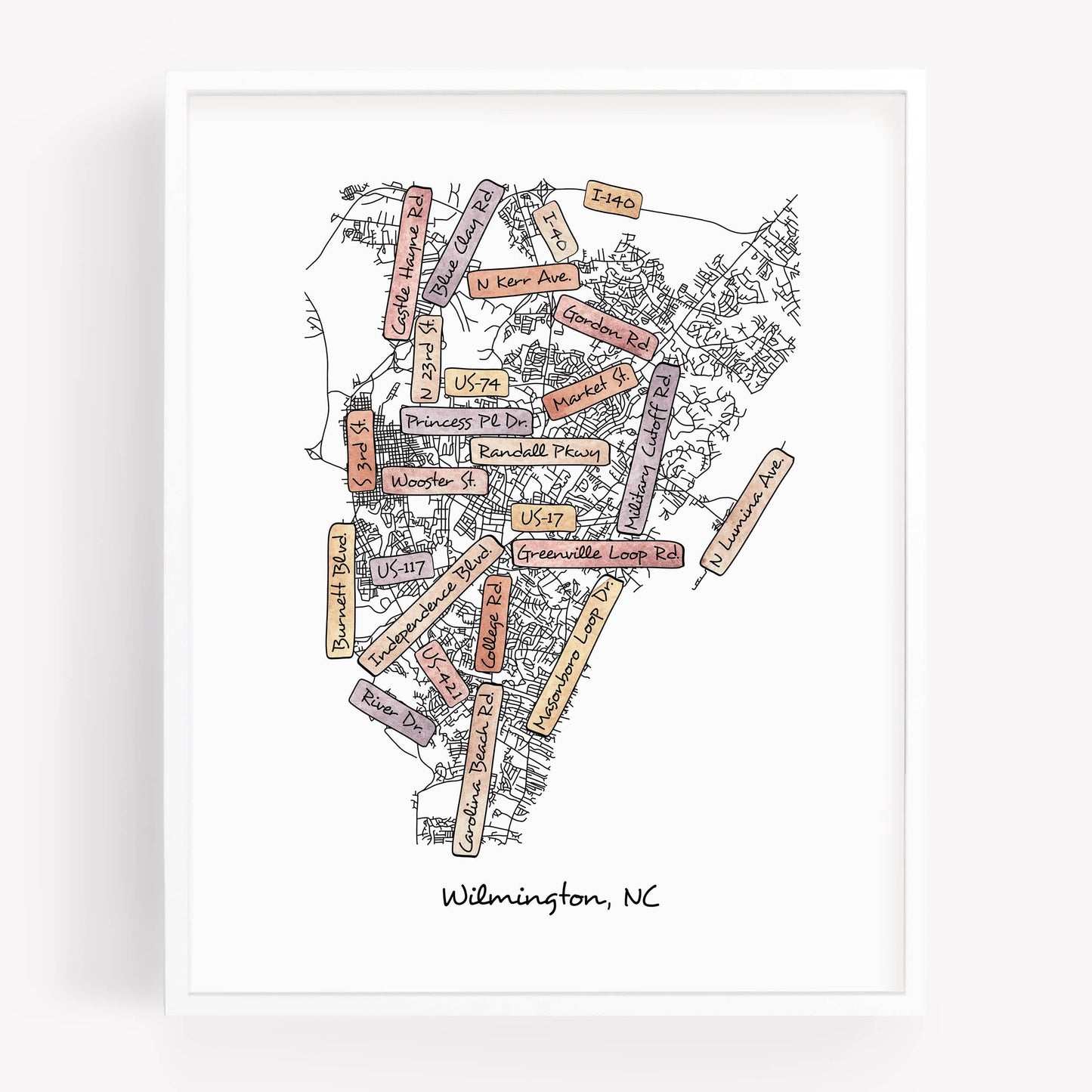 Street Map Print -