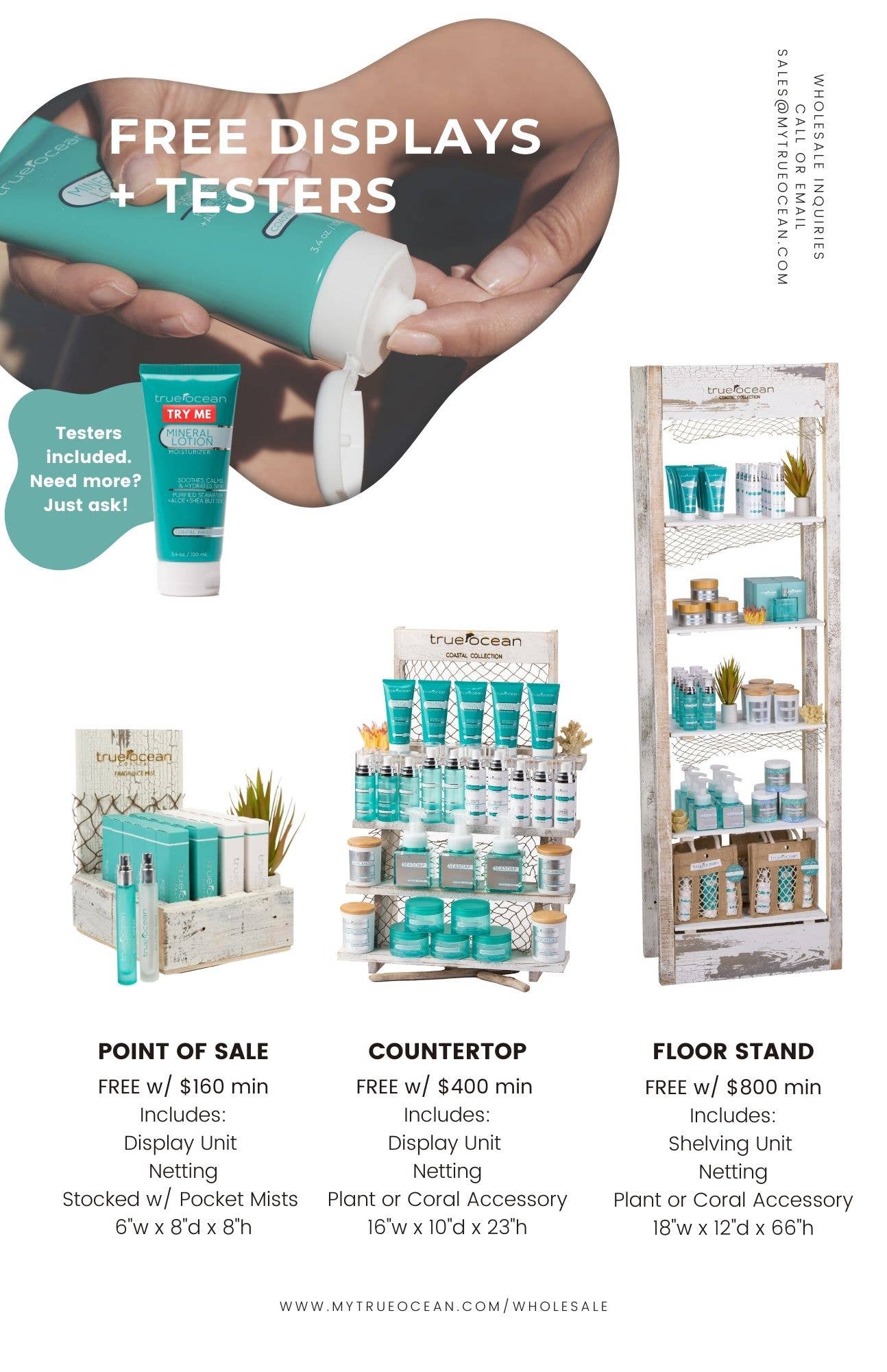 Display Stand - Floor (free with $800 min)