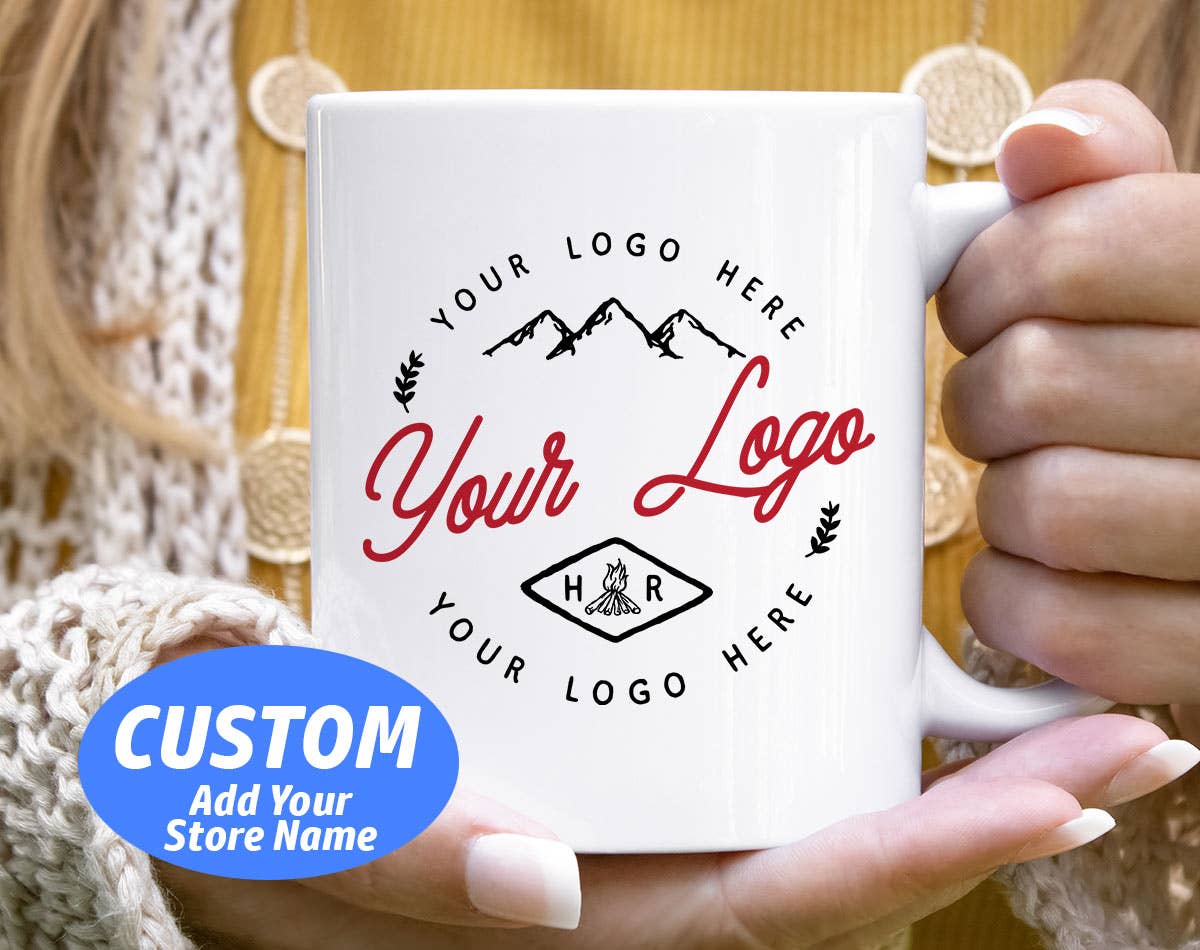 Custom Your Small Business Or Store Logo - Logo Coffee Mug