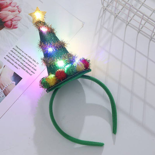 Christmas decoration, light-up Christmas tree headband