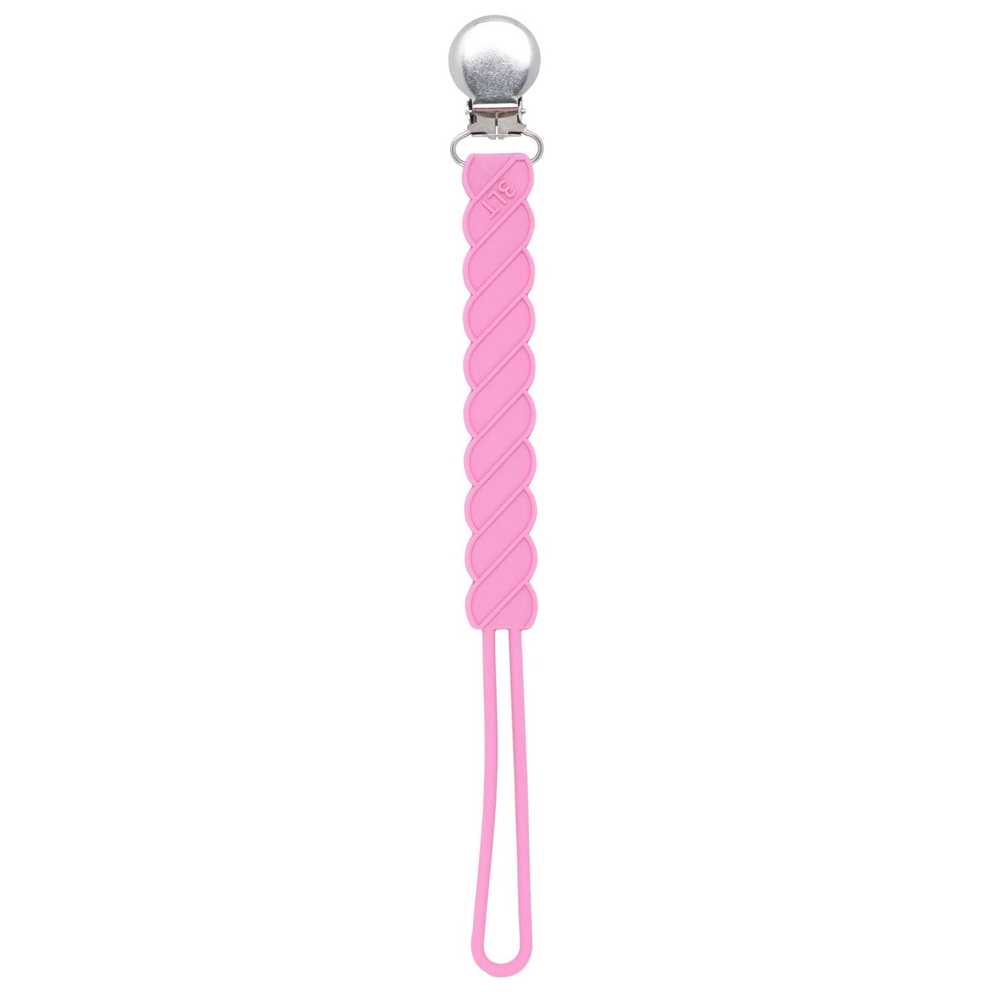 Twist Rose All Silicone Modern Pacifier Clip
