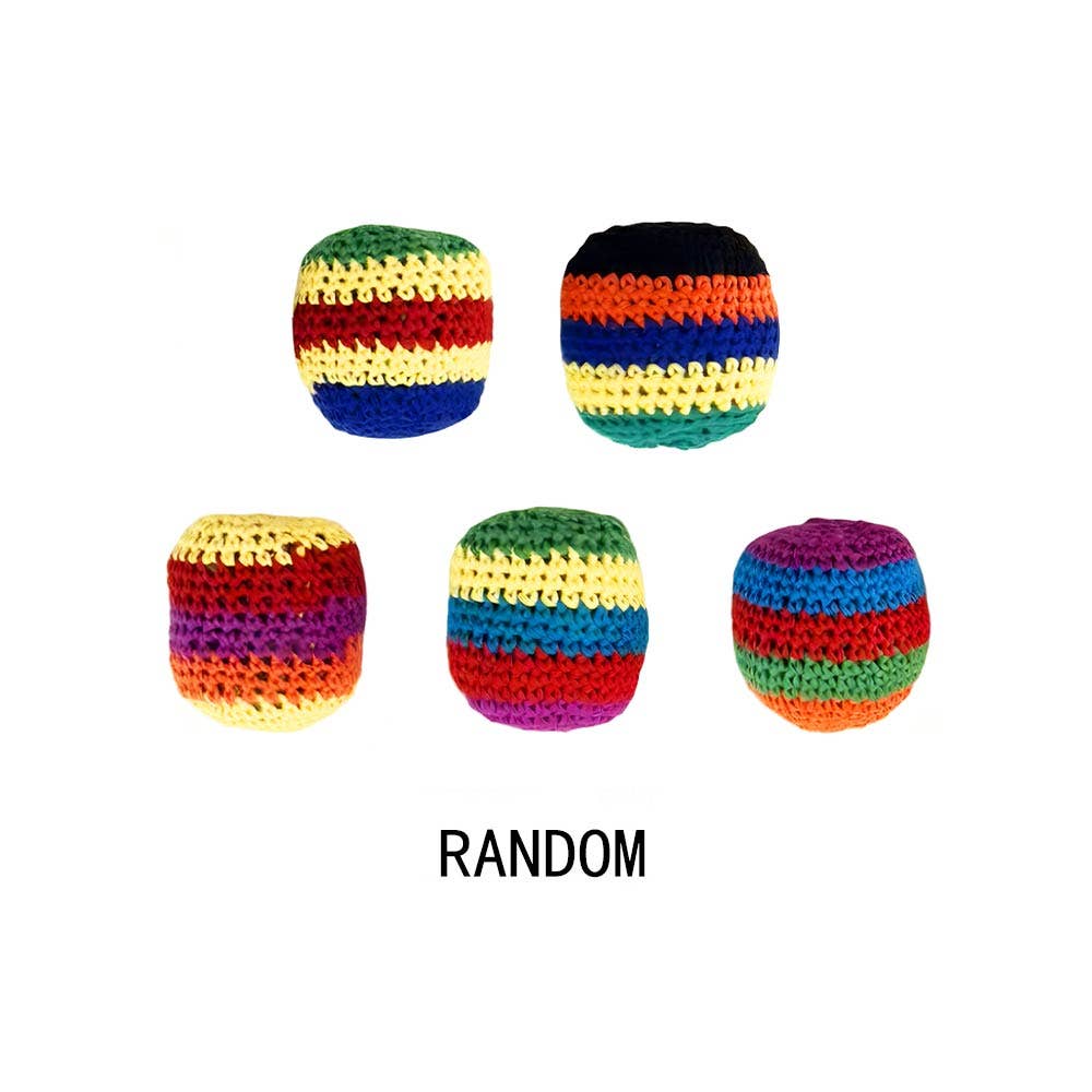 12PCS - Crochet Hacky Sack Toy Balls