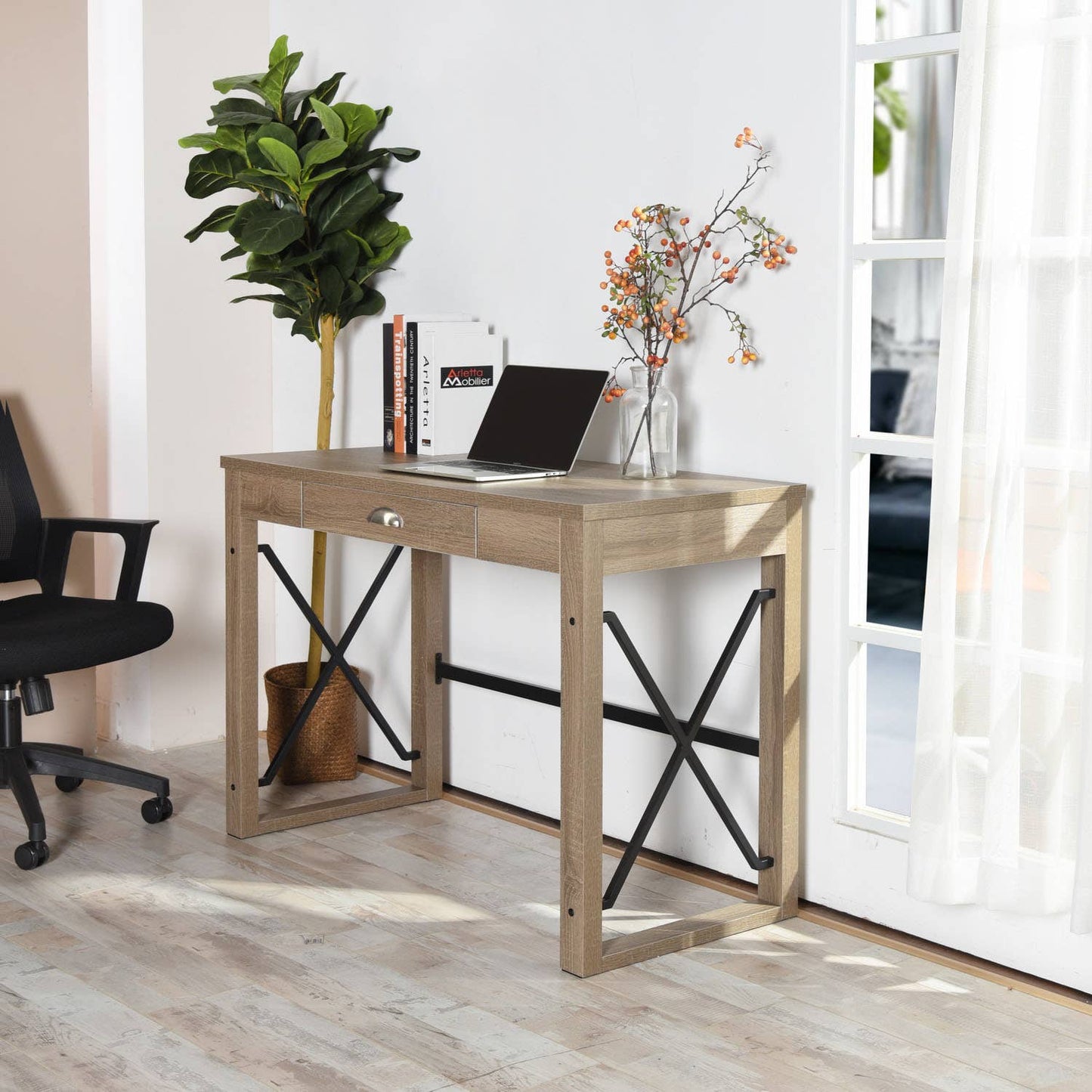 TULIPS Farmhouse Writing Computer Desk