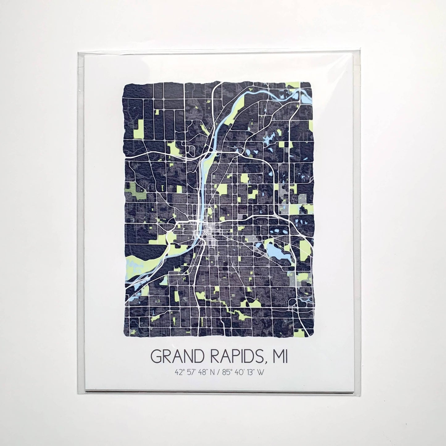 Wendell City Map Print -
