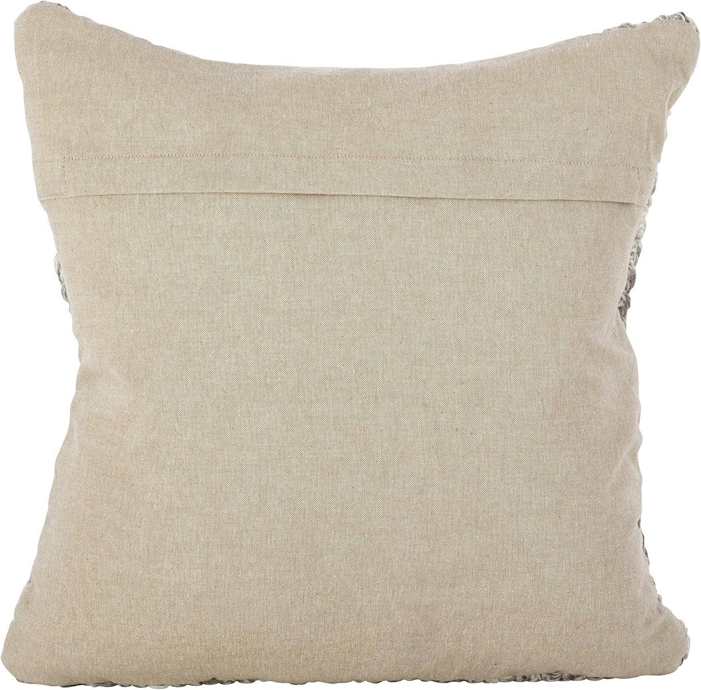Hand Cable Knit Down Filled Wool Blend 18" Throw Pillow
