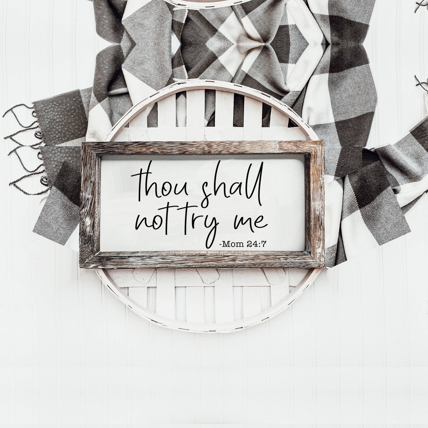 Wooden Sign For Home, Funny Home Decoration Wall + Shelf Art