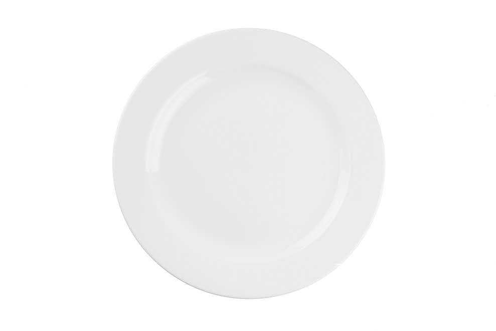 Vitrex - Salad Plate with Wide Rim, White, 7.25"