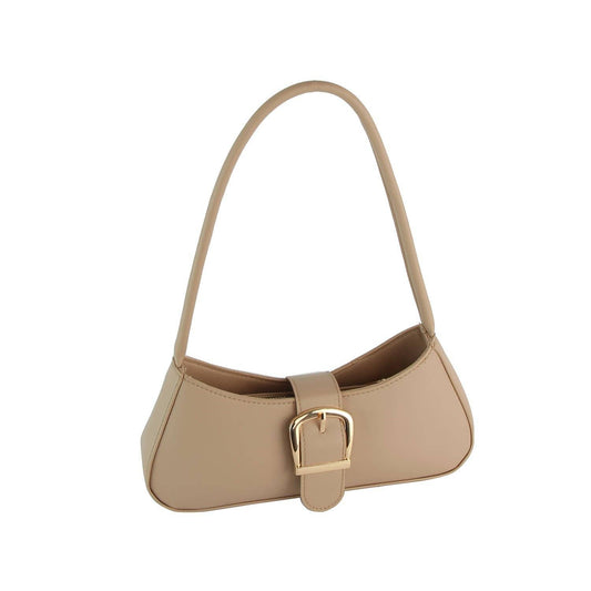 Buckle Accent Shoulder Bag
