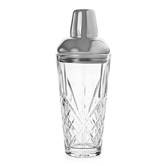 Vintage Glass Shaker with Stainless Steel Sealing Cap