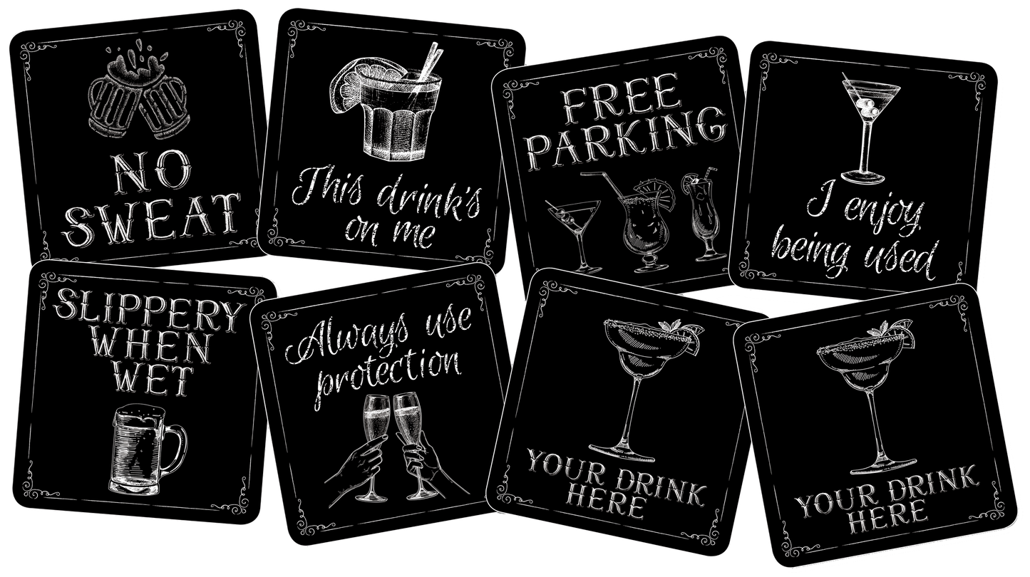 This Drink's on Me Coasters (Set of 8)