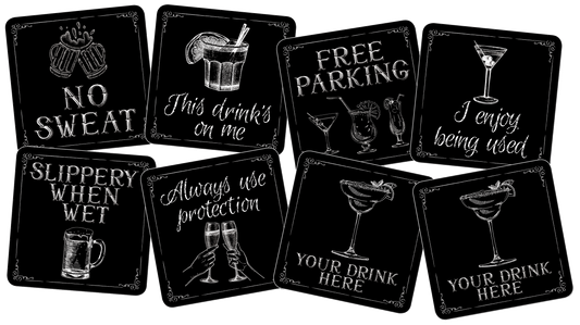 This Drink's on Me Coasters (Set of 8)