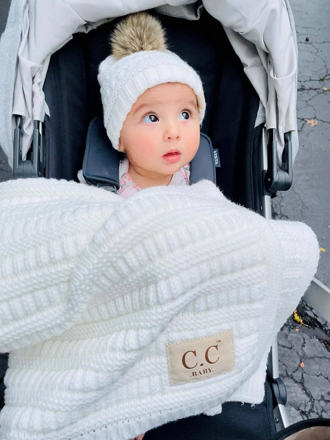 Baby Throw Blanket  (Ivory)
