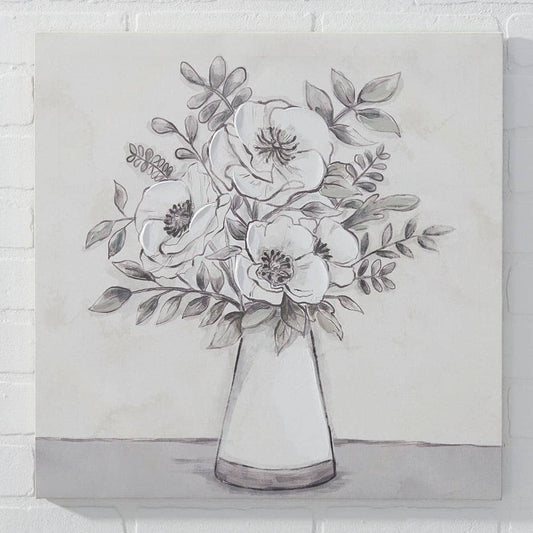 Shadows Floral Canvas Print