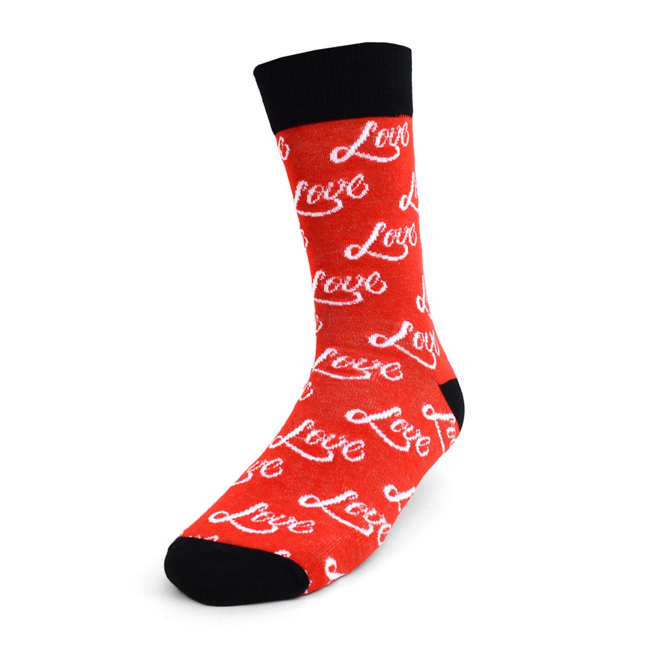 Mens Red Love Socks Valentines Day