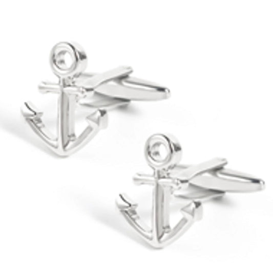 Mens Anchor Cuff Links Life is Socks