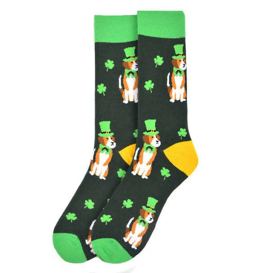 St. Patricsks Day Dog Socks Life is Socks