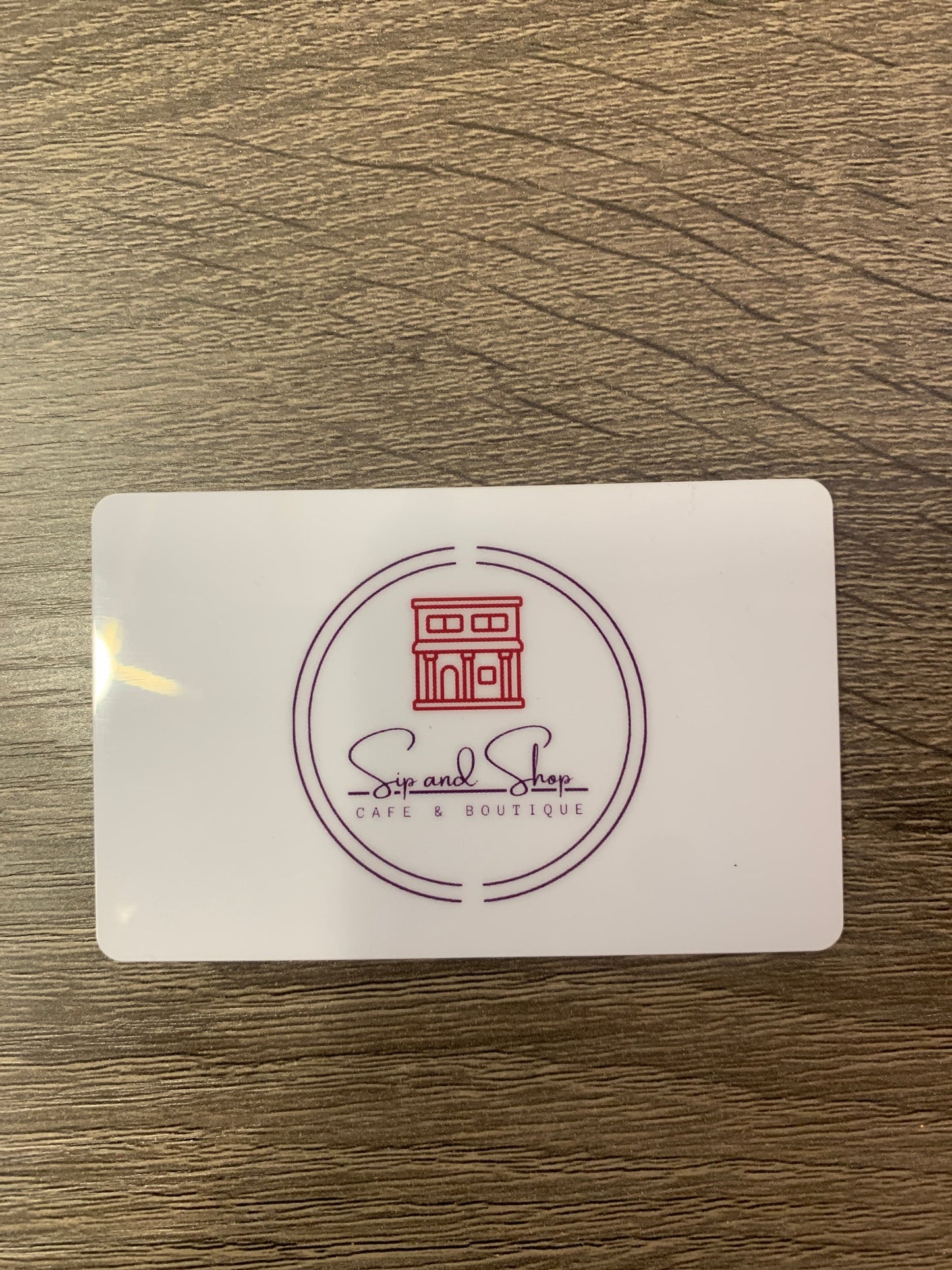 Sip and Shop Cafe gift card