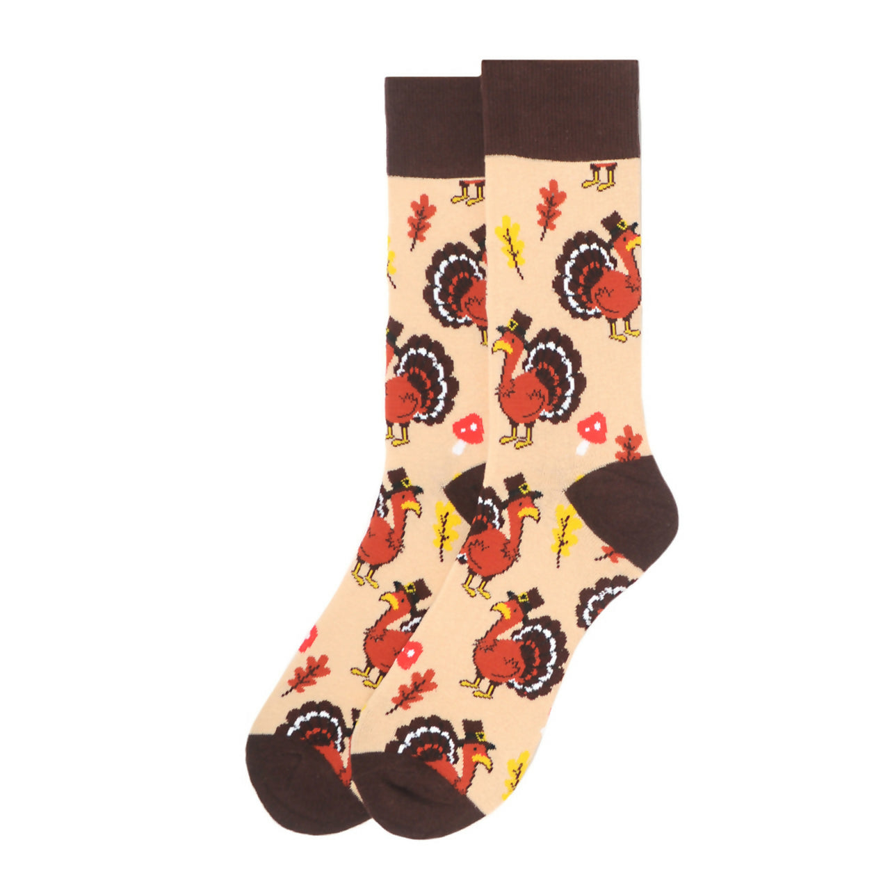 Turkey Thanksgiving Socks Mens