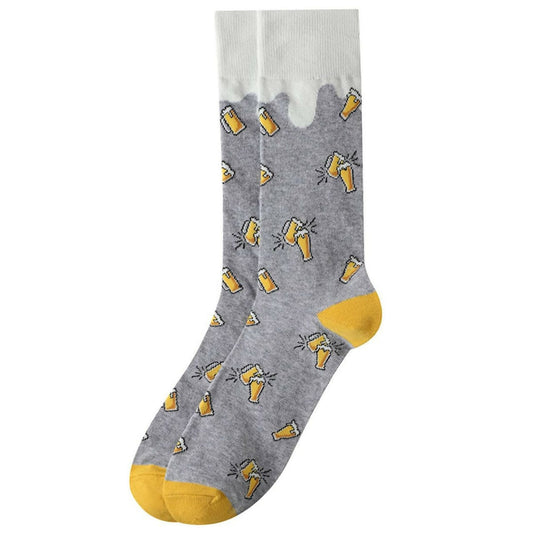 Mens Beer Socks Gray Life is Socks