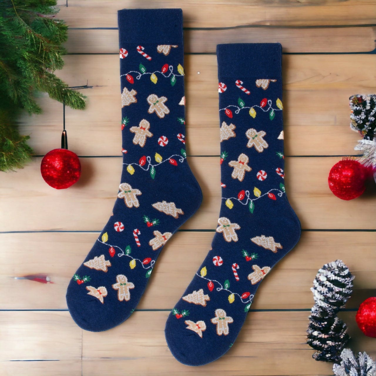 LIfe is Socks Gingerbread Man Socks Christmas Socks