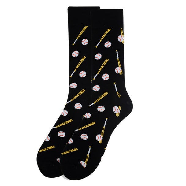 Mens Baseball Socks Black