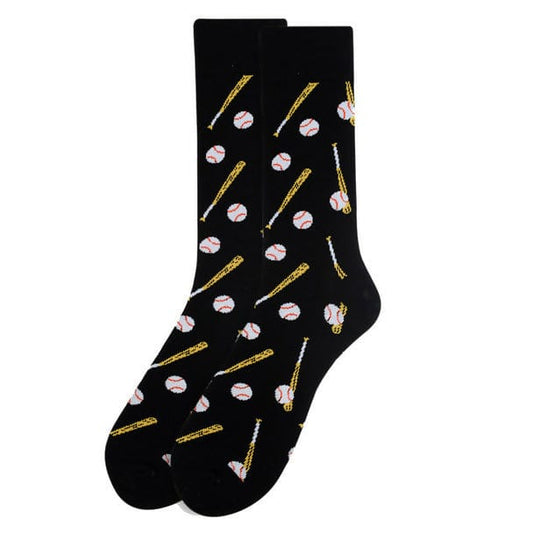 Mens Baseball Socks Black