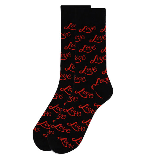 MensBlackLoveSocks