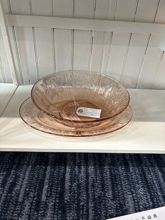 “Rose Sharon” pinkdepression bowl