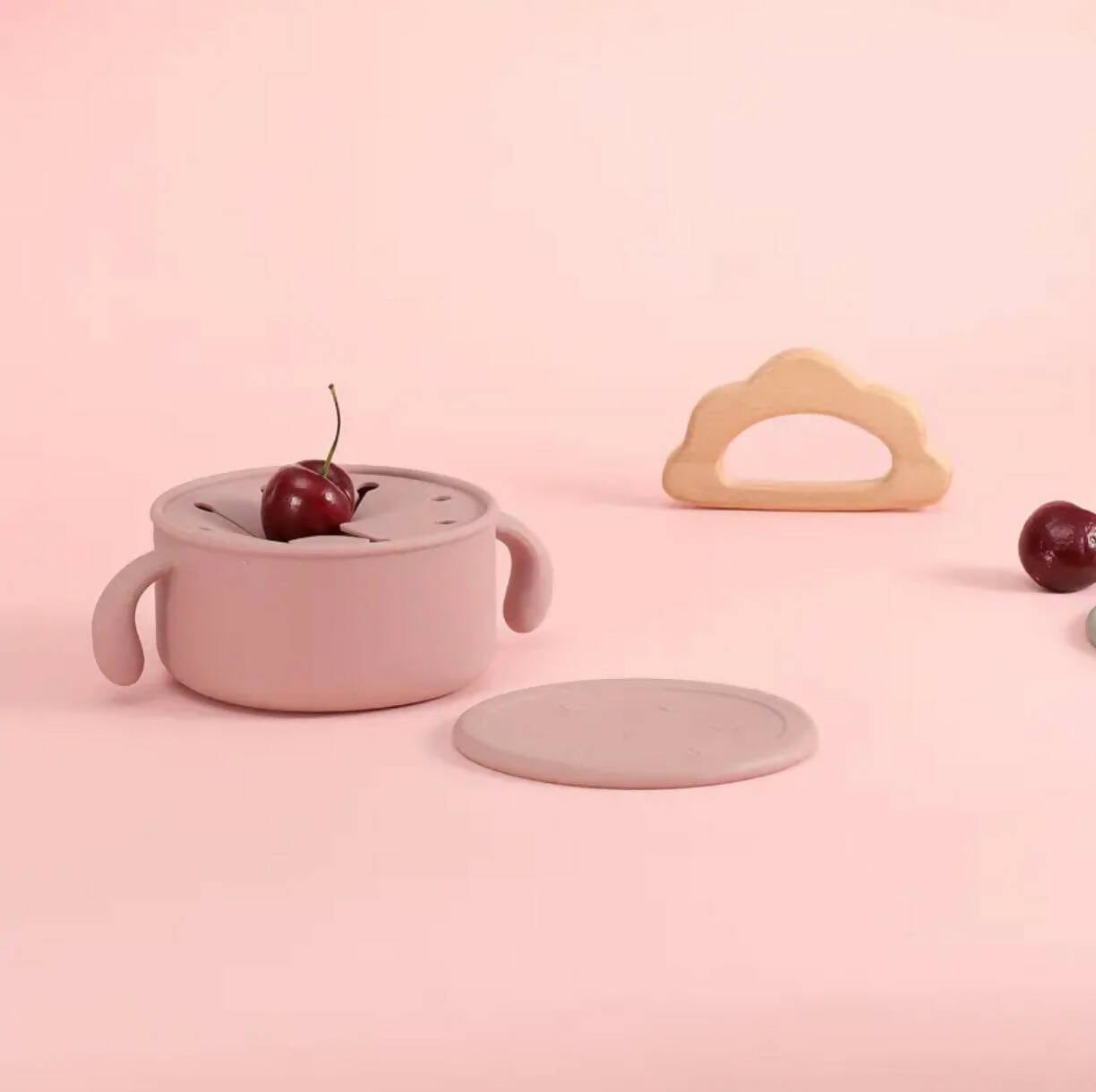 Silicone Baby Snack and Storage Bowl w/ Top