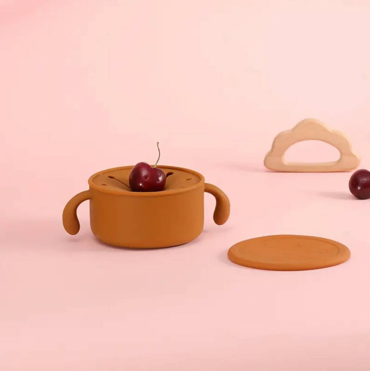 Silicone Baby Snack and Storage Bowl w/ Top