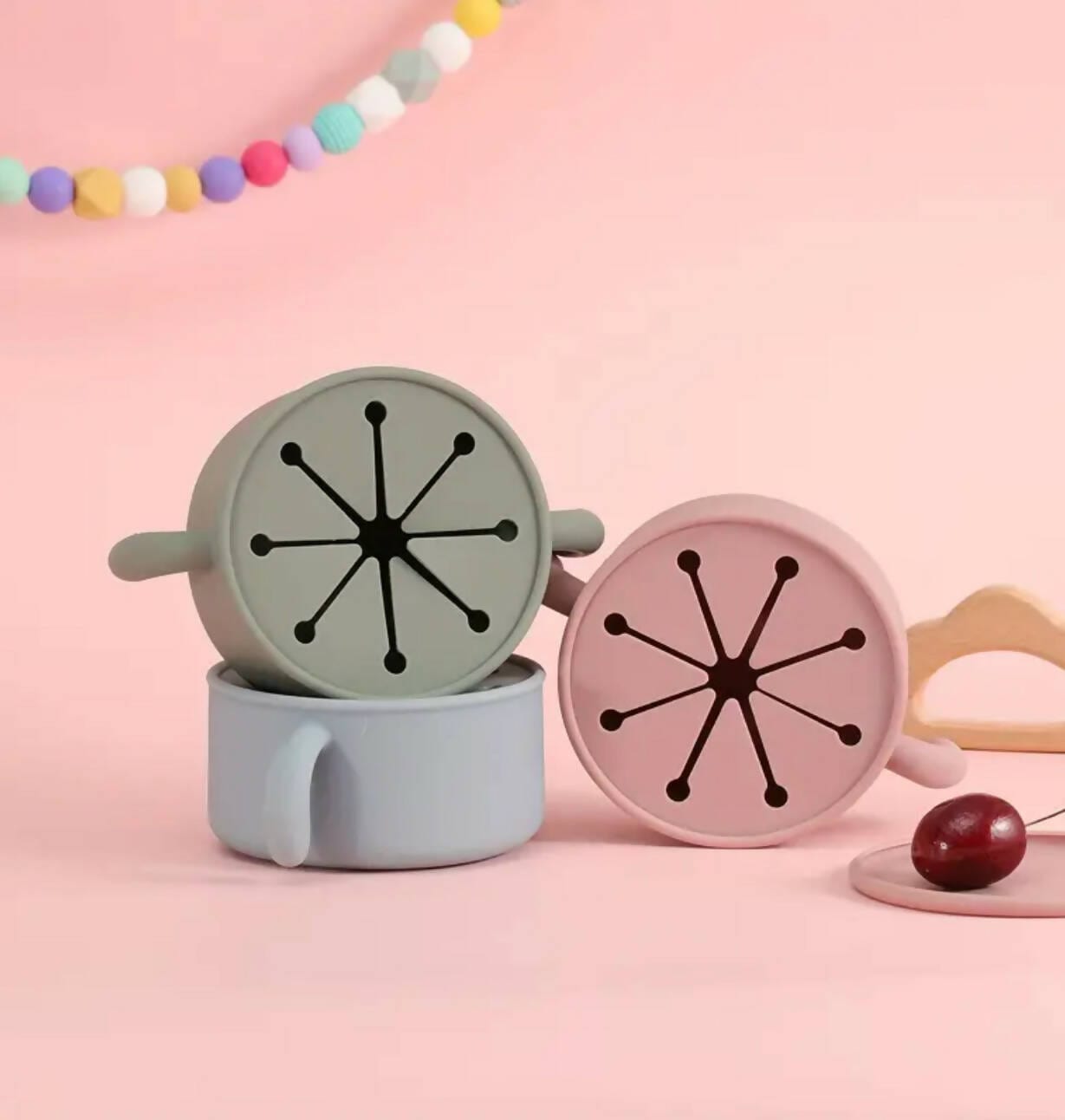 Silicone Baby Snack and Storage Bowl w/ Top