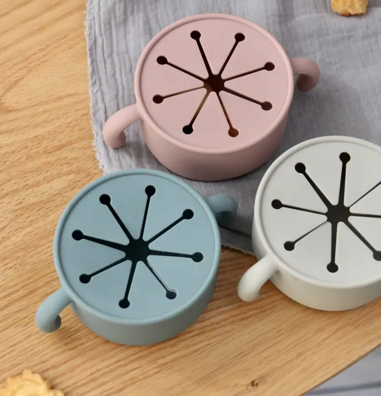 Silicone Baby Snack and Storage Bowl w/ Top